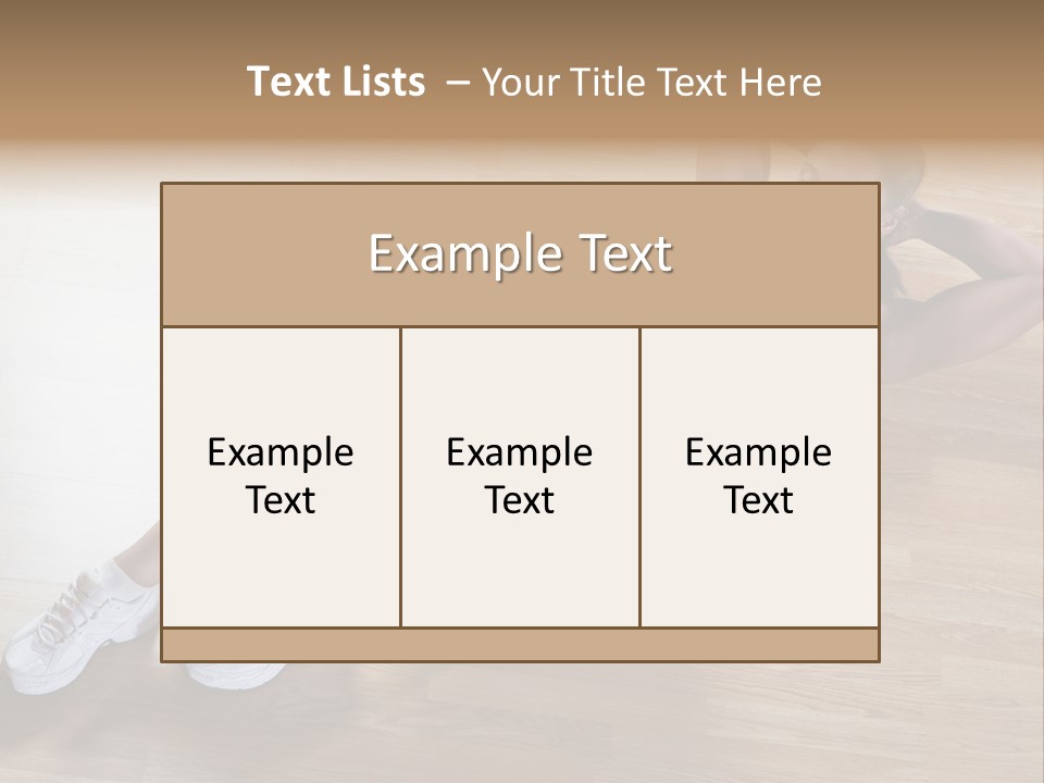 Girl Routine Bra PowerPoint Template