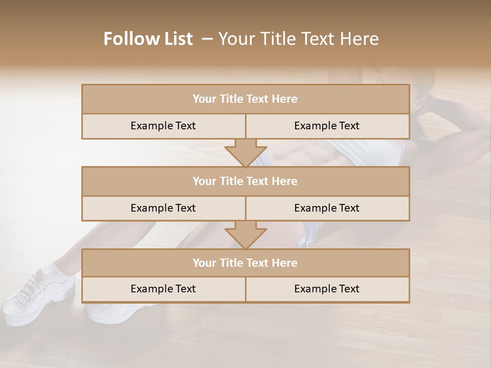 Girl Routine Bra PowerPoint Template