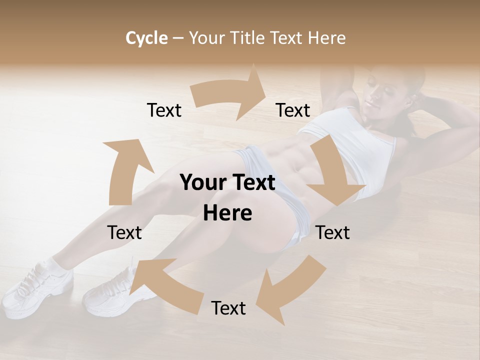 Girl Routine Bra PowerPoint Template