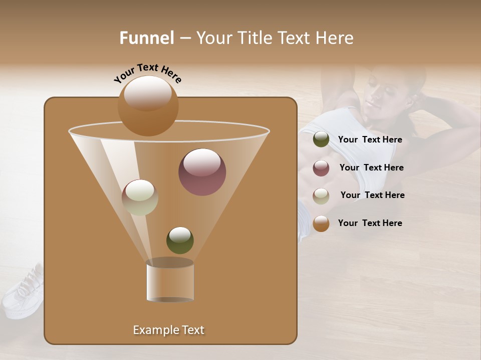 Girl Routine Bra PowerPoint Template