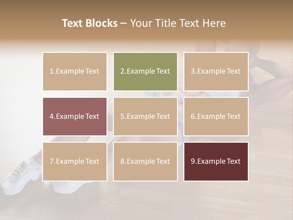 Girl Routine Bra PowerPoint Template