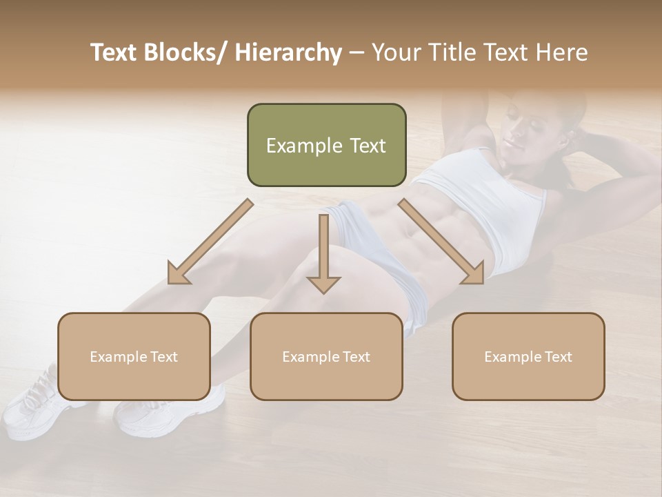 Girl Routine Bra PowerPoint Template