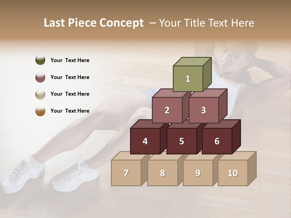 Girl Routine Bra PowerPoint Template