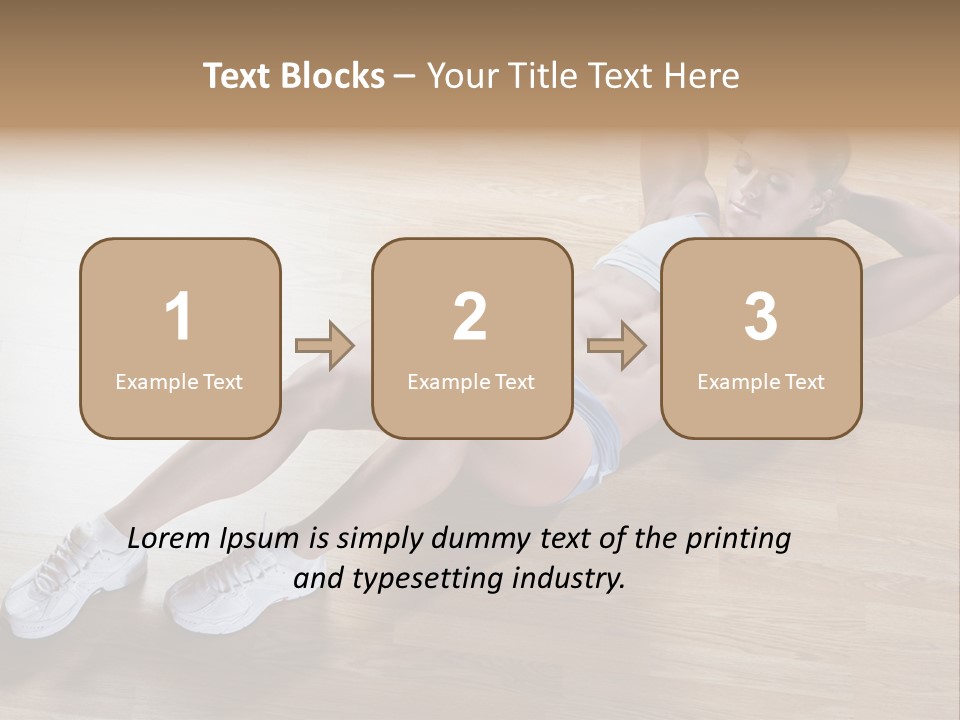 Girl Routine Bra PowerPoint Template