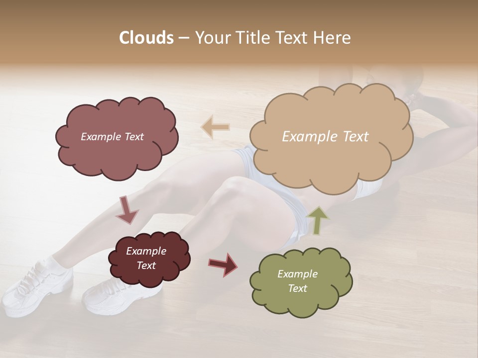 Girl Routine Bra PowerPoint Template