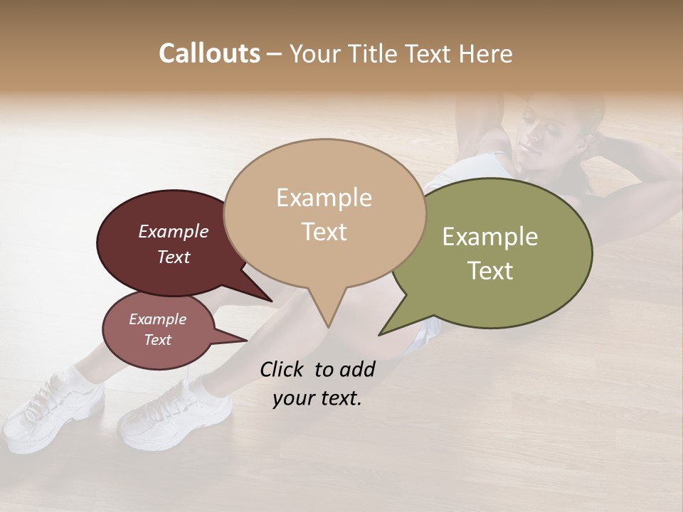 Girl Routine Bra PowerPoint Template