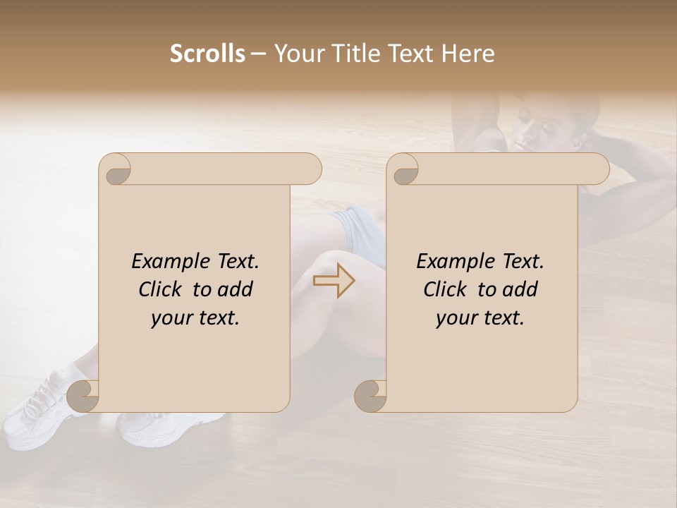 Girl Routine Bra PowerPoint Template