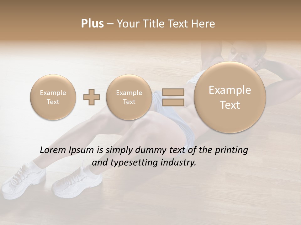 Girl Routine Bra PowerPoint Template