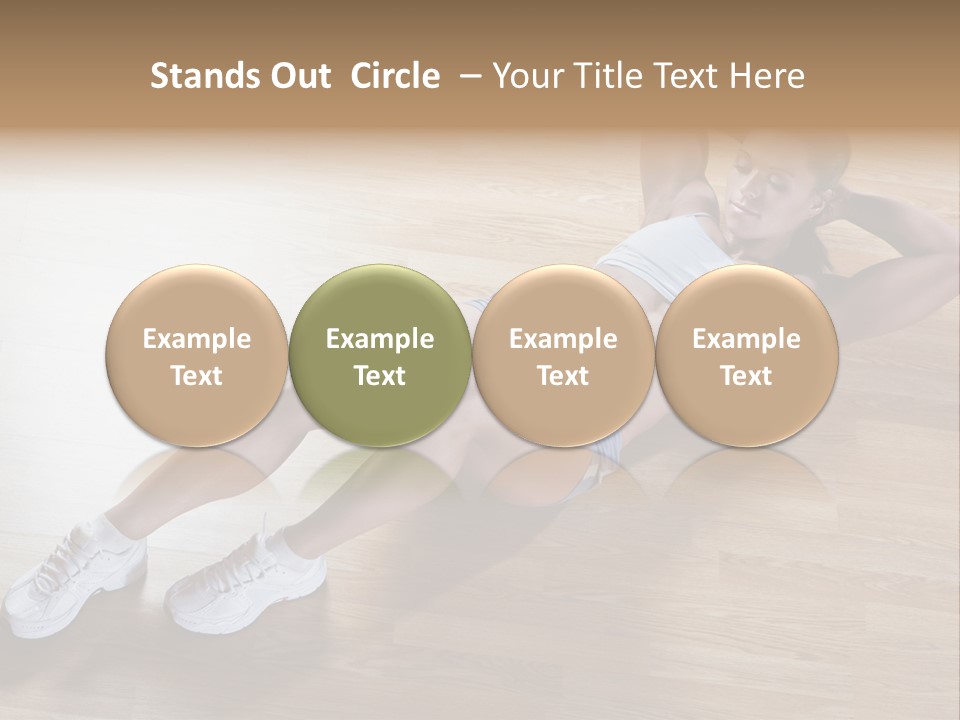 Girl Routine Bra PowerPoint Template