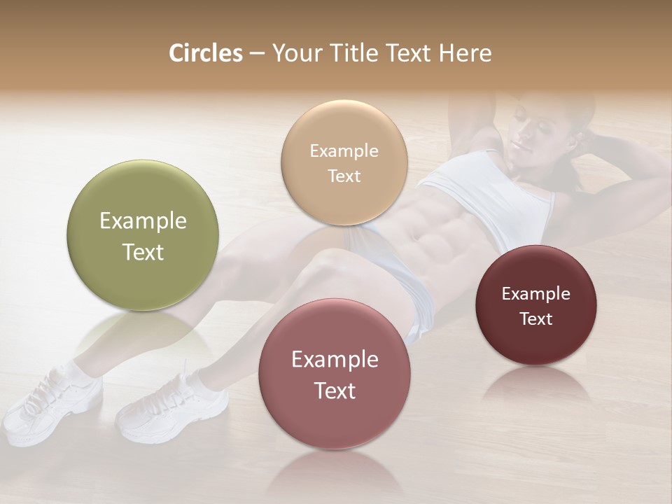 Girl Routine Bra PowerPoint Template