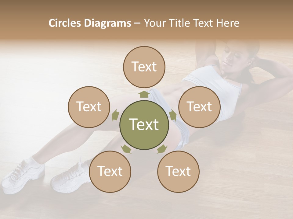 Girl Routine Bra PowerPoint Template