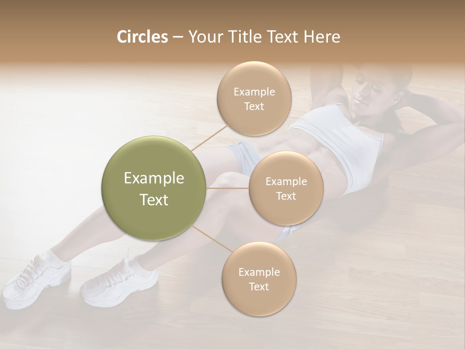 Girl Routine Bra PowerPoint Template