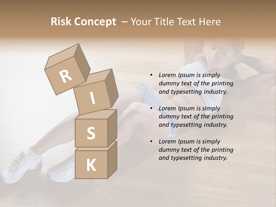 Girl Routine Bra PowerPoint Template