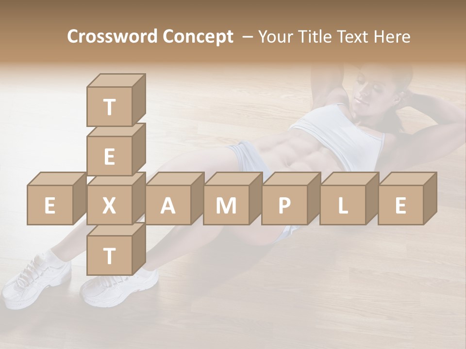 Girl Routine Bra PowerPoint Template