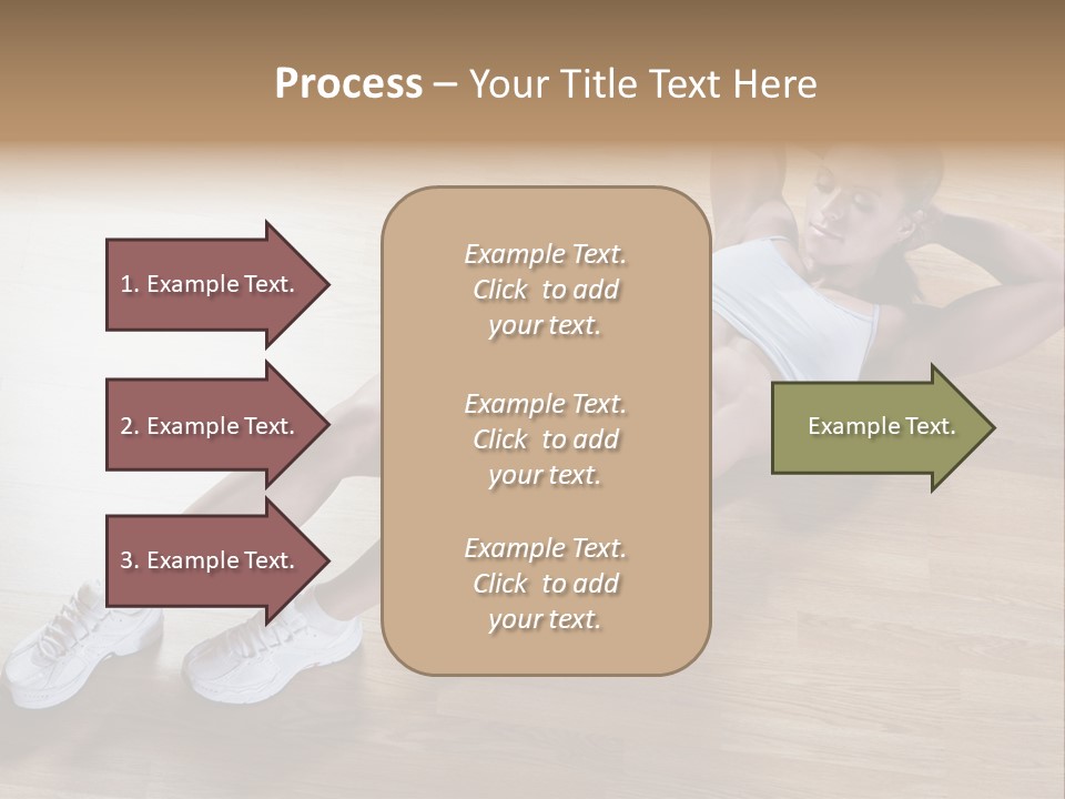 Girl Routine Bra PowerPoint Template