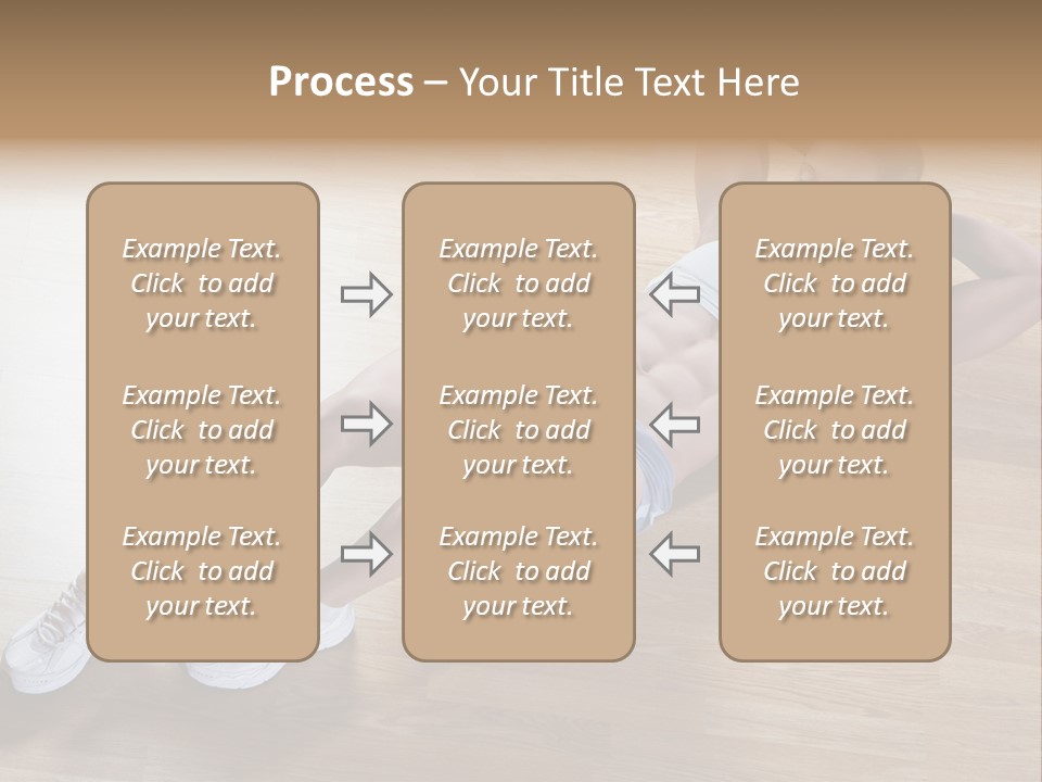 Girl Routine Bra PowerPoint Template