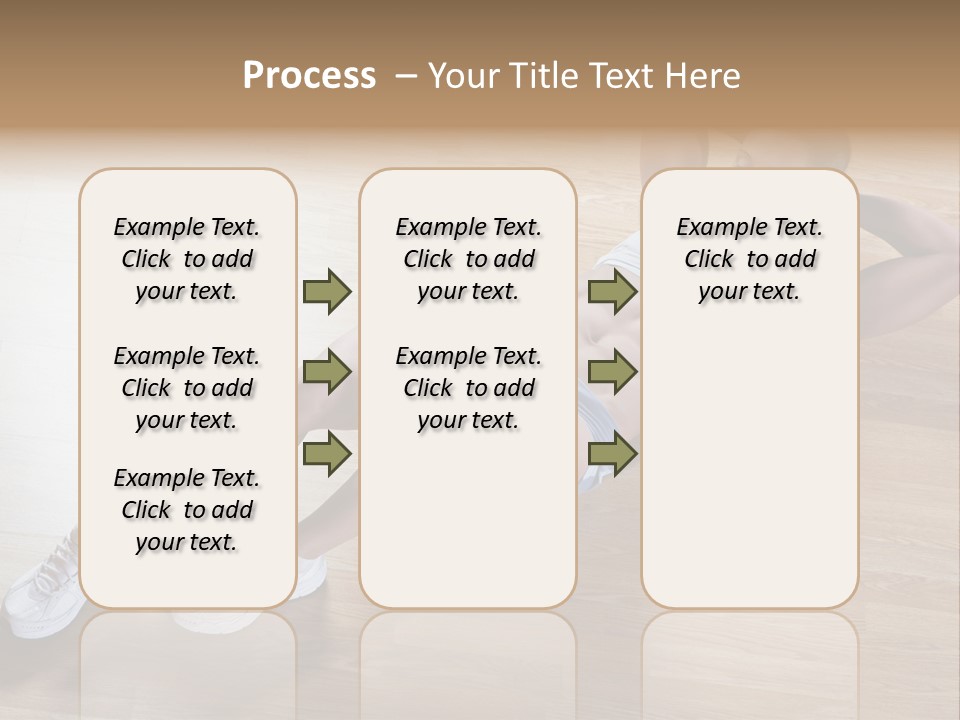 Girl Routine Bra PowerPoint Template