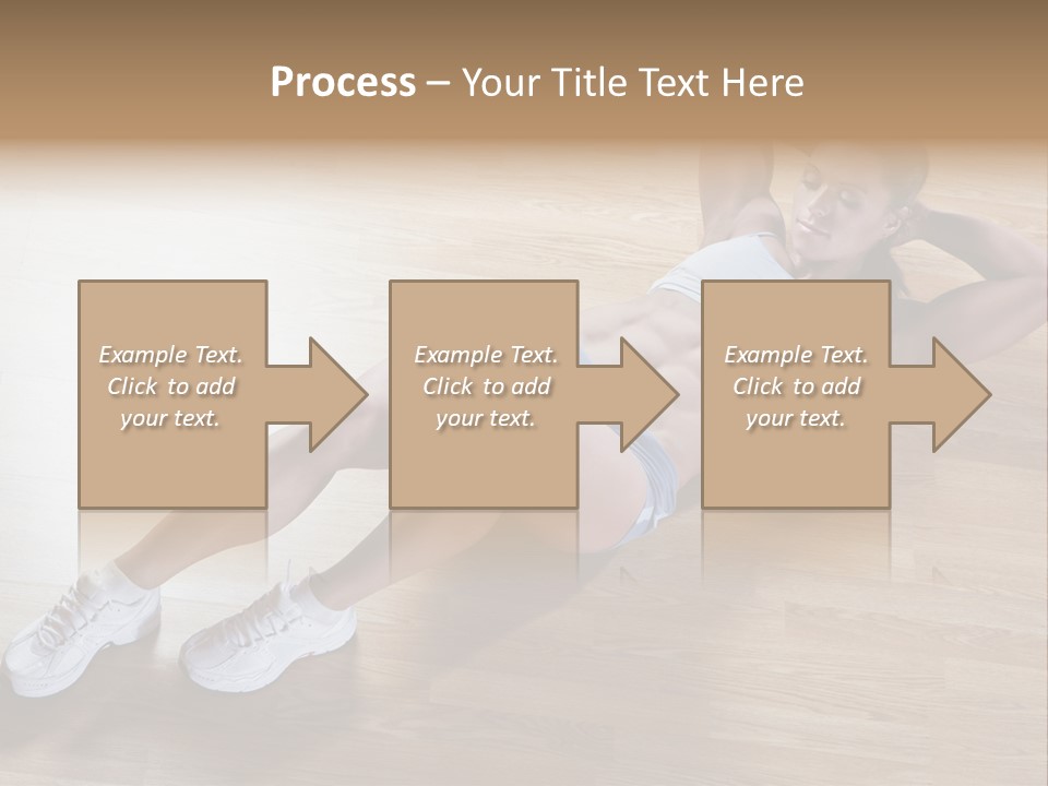 Girl Routine Bra PowerPoint Template