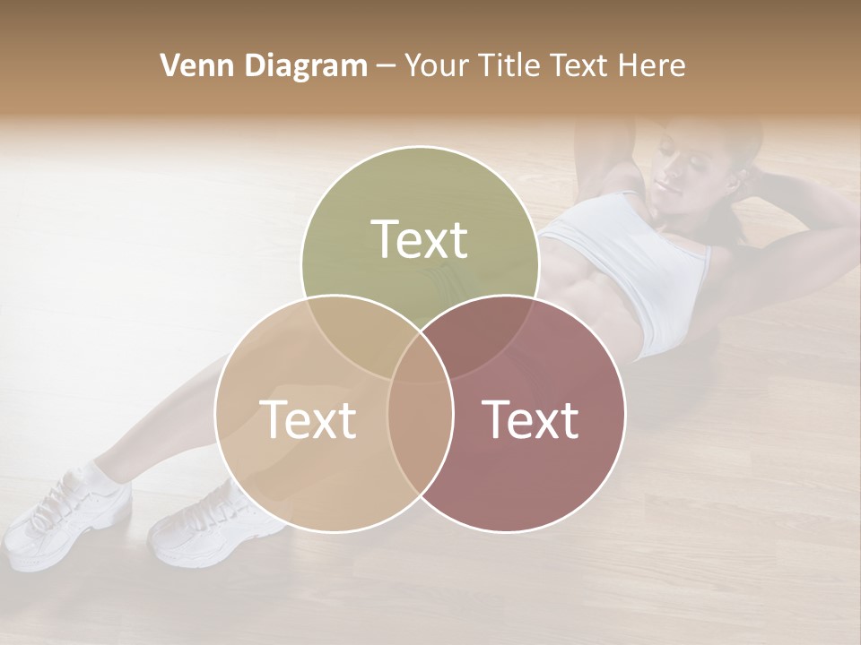 Girl Routine Bra PowerPoint Template