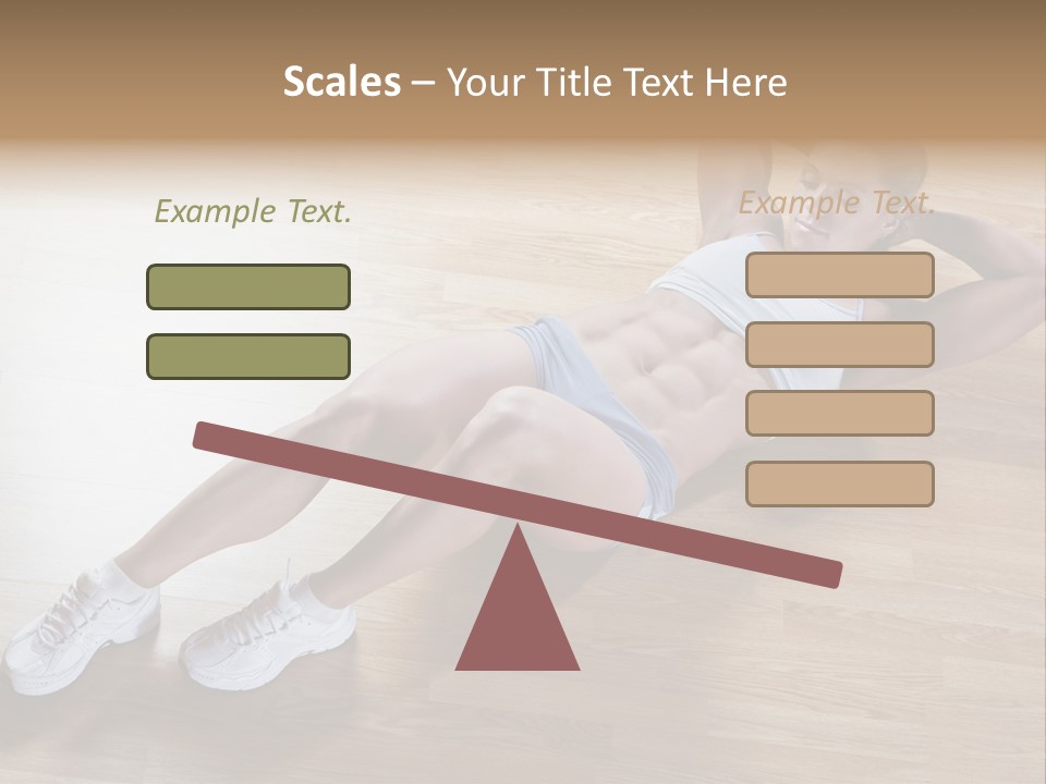 Girl Routine Bra PowerPoint Template