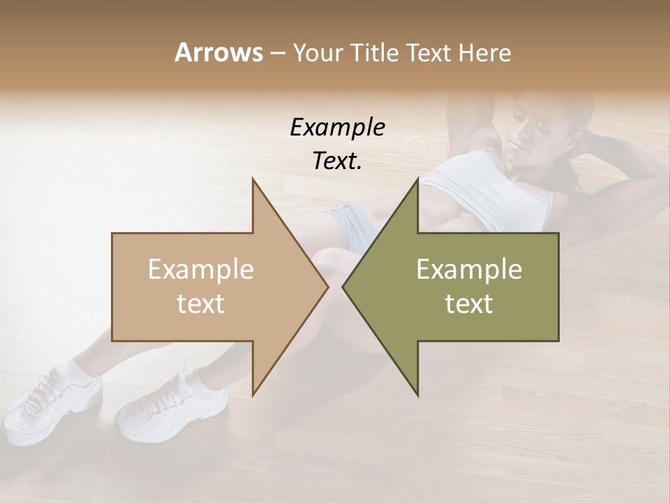 Girl Routine Bra PowerPoint Template