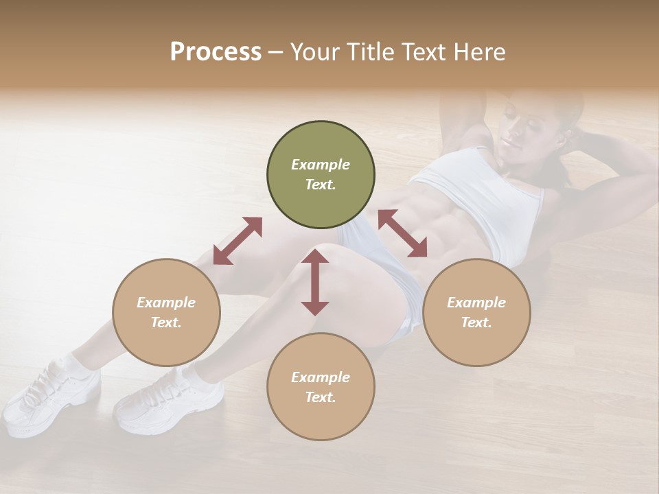 Girl Routine Bra PowerPoint Template