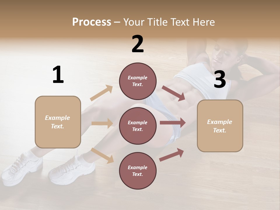 Girl Routine Bra PowerPoint Template