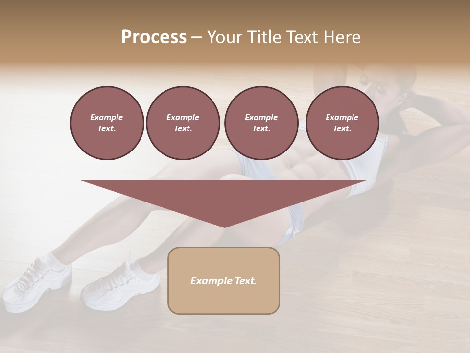 Girl Routine Bra PowerPoint Template