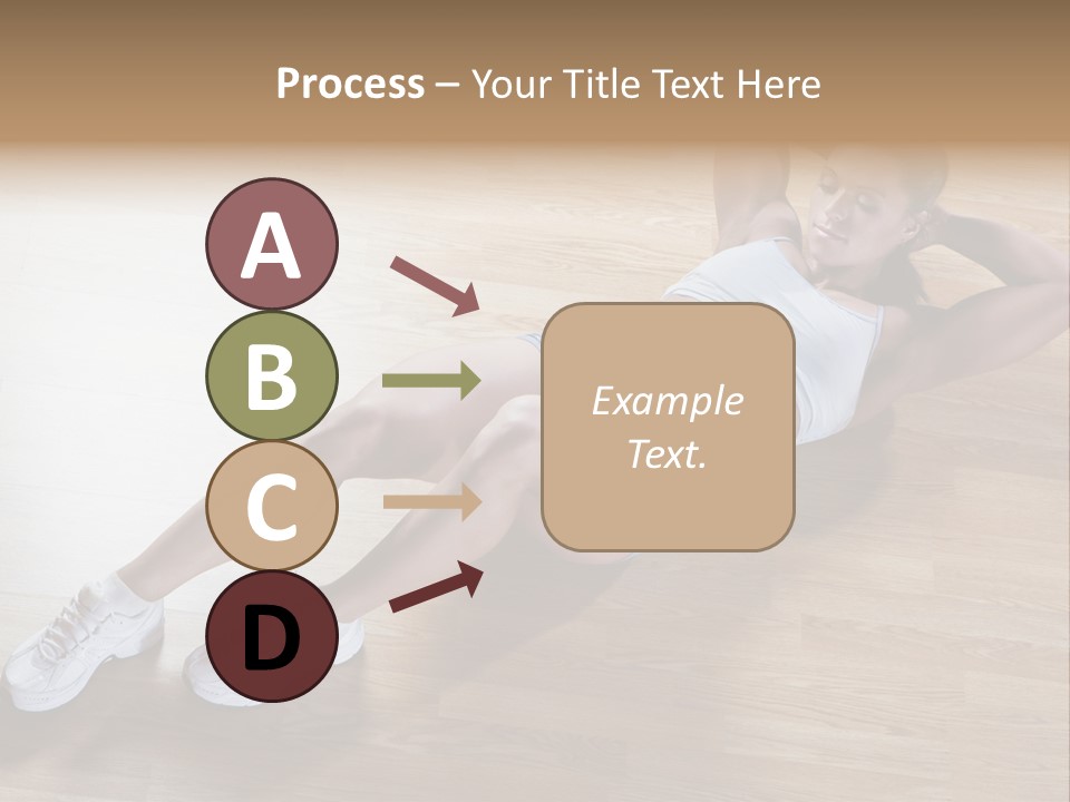 Girl Routine Bra PowerPoint Template