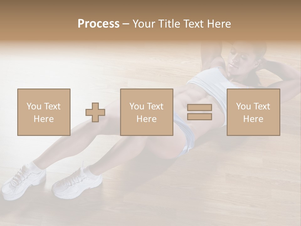Girl Routine Bra PowerPoint Template
