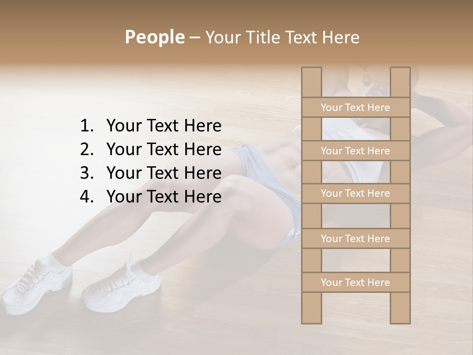 Girl Routine Bra PowerPoint Template