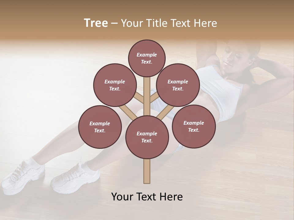 Girl Routine Bra PowerPoint Template