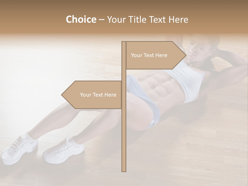 Girl Routine Bra PowerPoint Template