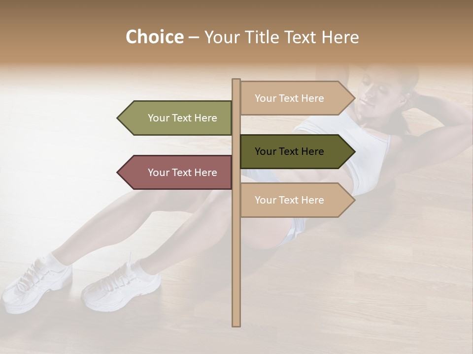 Girl Routine Bra PowerPoint Template