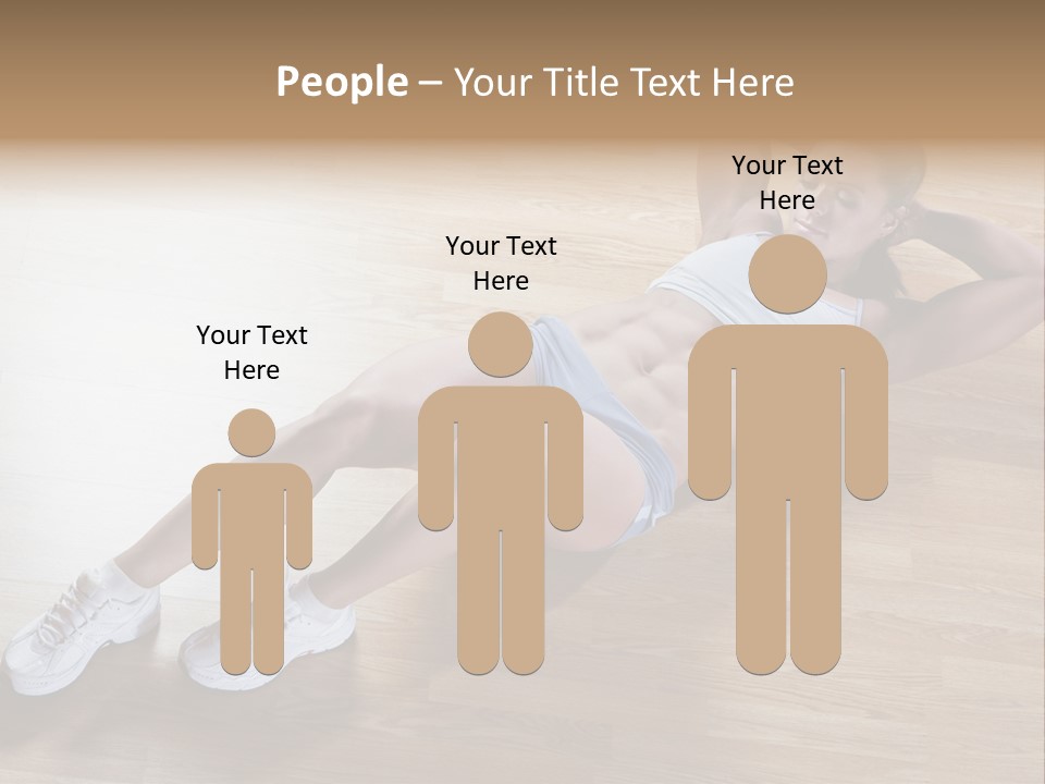 Girl Routine Bra PowerPoint Template