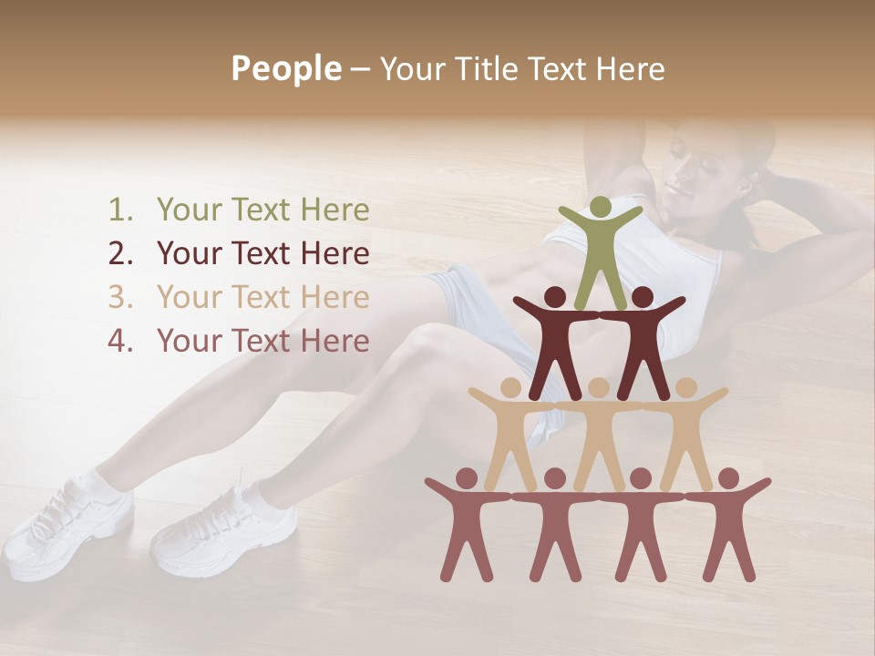 Girl Routine Bra PowerPoint Template