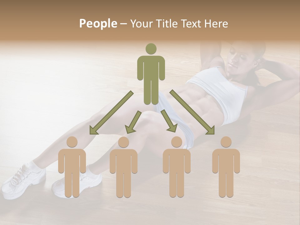 Girl Routine Bra PowerPoint Template