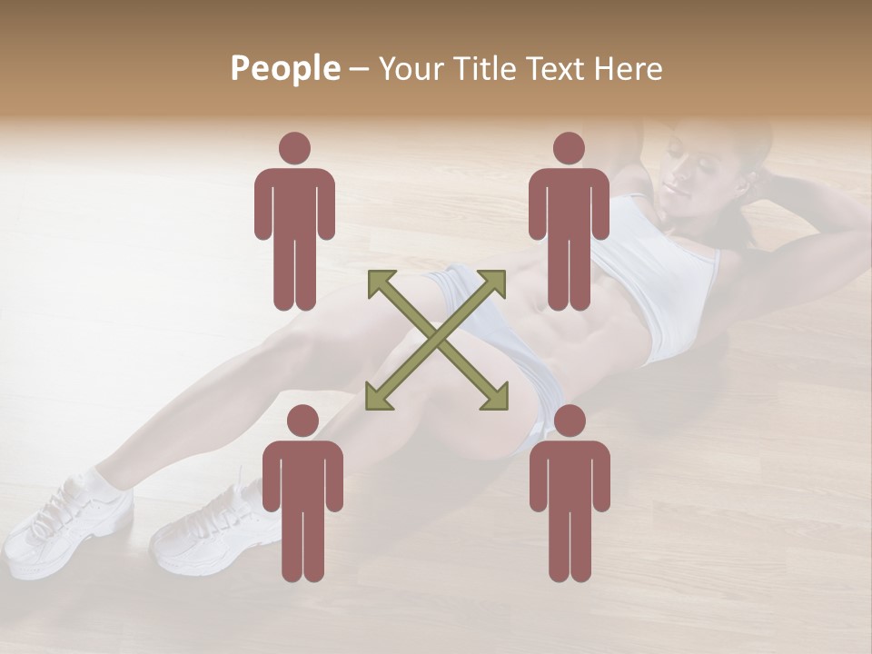 Girl Routine Bra PowerPoint Template