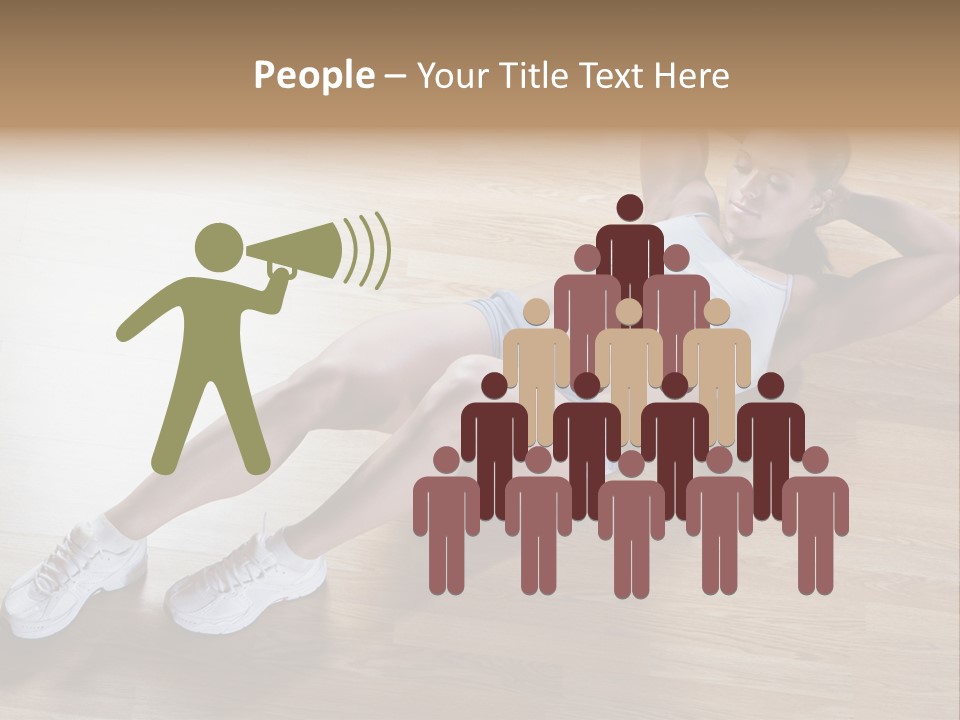 Girl Routine Bra PowerPoint Template