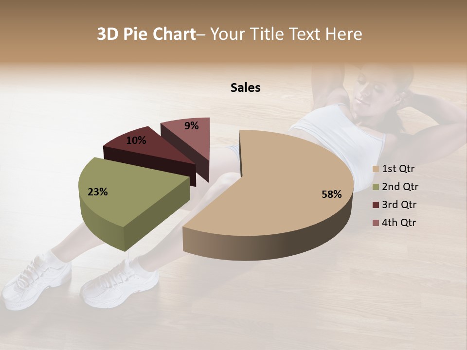 Girl Routine Bra PowerPoint Template