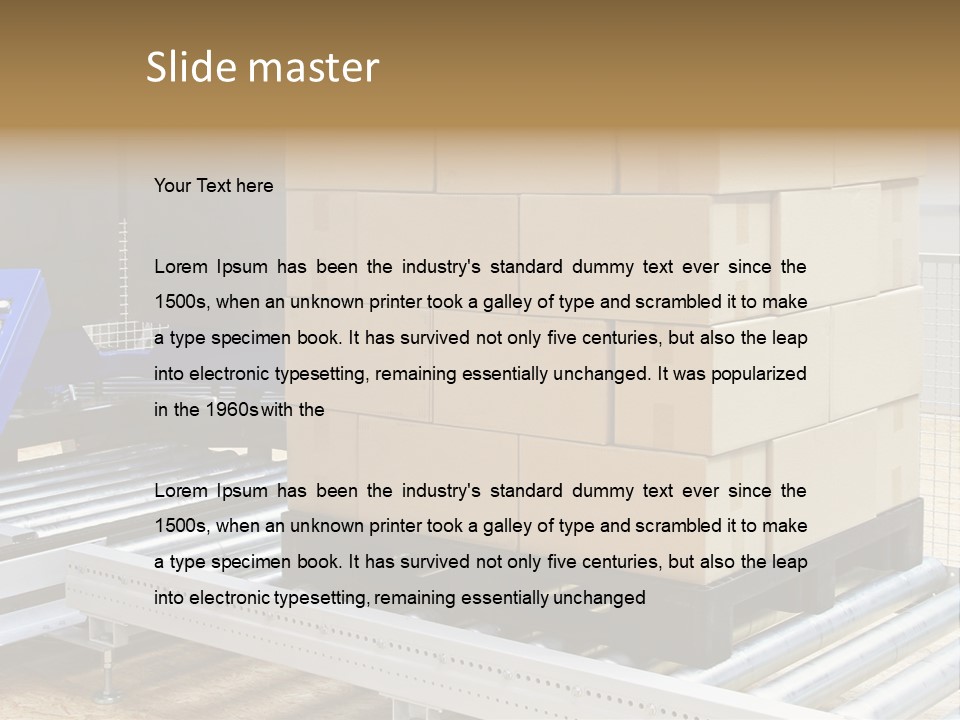 Pack Pallet Industrial PowerPoint Template