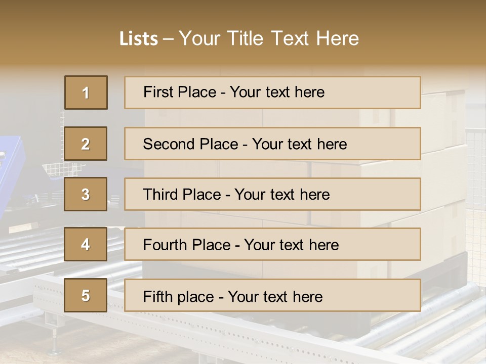 Pack Pallet Industrial PowerPoint Template