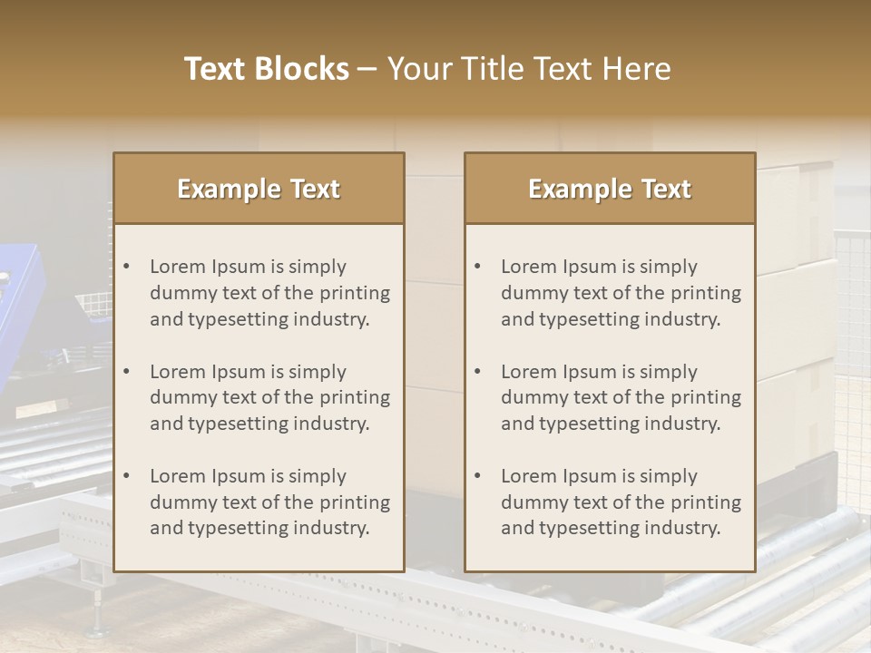 Pack Pallet Industrial PowerPoint Template