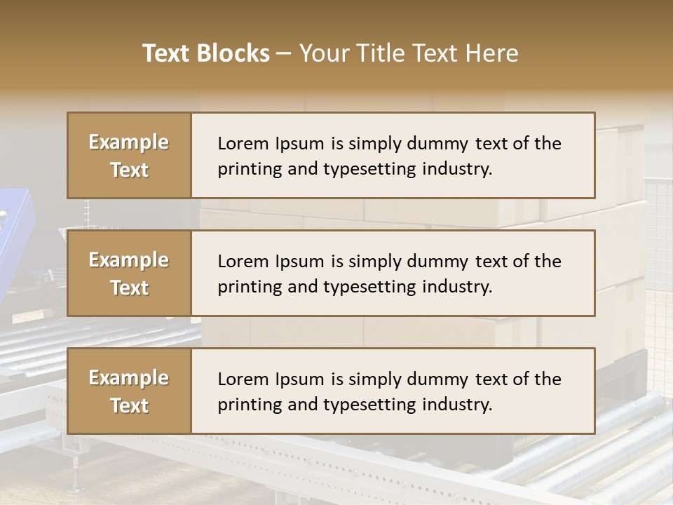 Pack Pallet Industrial PowerPoint Template
