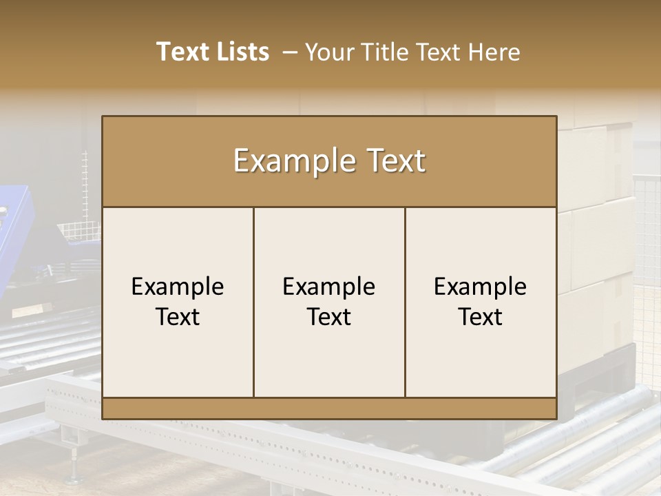 Pack Pallet Industrial PowerPoint Template