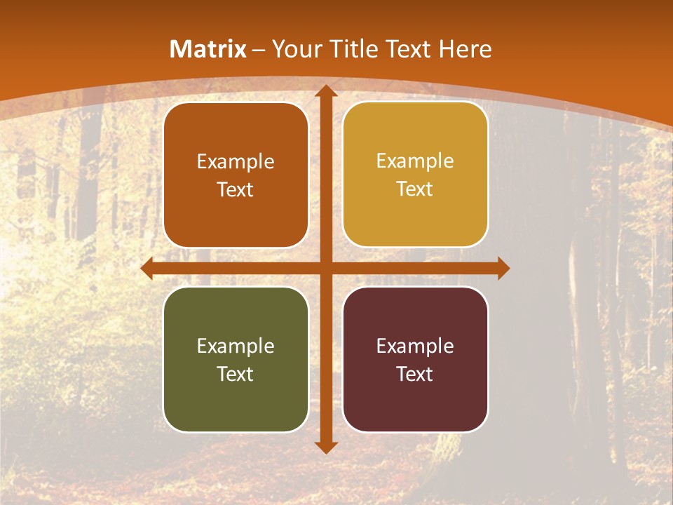 European Trees Pathway PowerPoint Template
