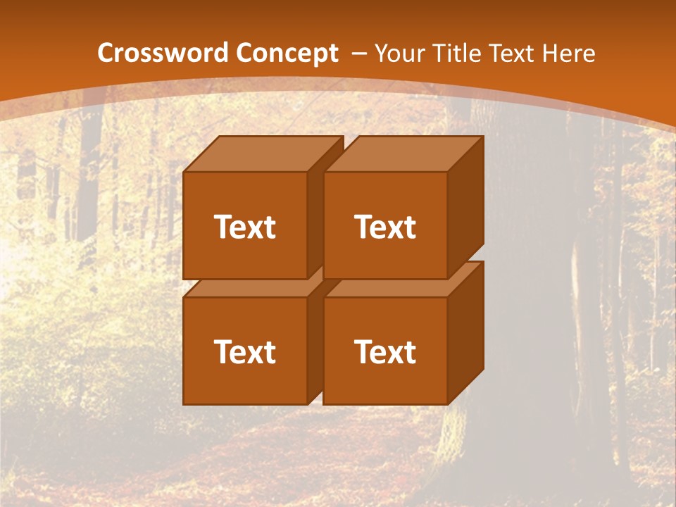 European Trees Pathway PowerPoint Template
