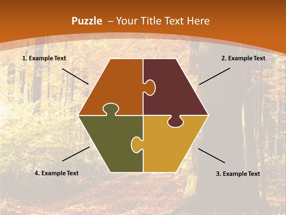 European Trees Pathway PowerPoint Template