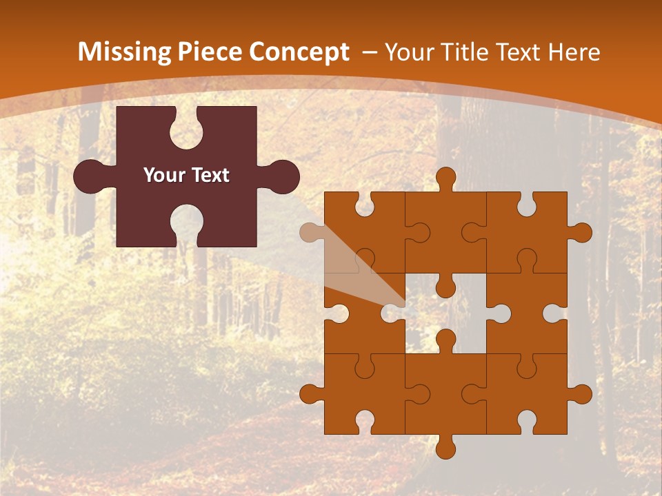 European Trees Pathway PowerPoint Template