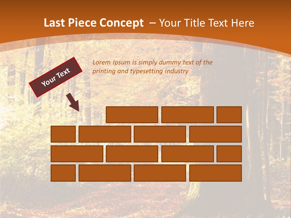 European Trees Pathway PowerPoint Template
